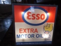 ESSO MOTOR OIL светеща табела 60x60 см., снимка 3