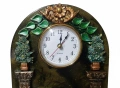 Арт часовник "Антична градина", уникат от смола., снимка 4