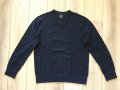 НОВ оригинален тъмно син шпиц памучен пуловер GAP размер L от САЩ, снимка 3