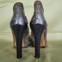 Шикозни обувки Fendi оригинал, естествена змийска кожа Италия 41 р, снимка 6