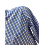 Мъжка риза HUGO BOSS размер М каре бяло синьо, снимка 5
