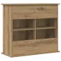 vidaXL Стойка за аквариум, дъб, 81x36x73 см, инженерно дърво, снимка 6