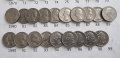 Монети. САЩ. 1/4 Американски долари . Quarter . Пълен комплект. 33  бройки. От 1965 до 1998 г. вкл., снимка 6