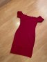 Секси червена рокля с паднали рамене , снимка 6
