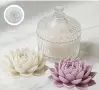 3D Лотос Лотус Водна лилия цвете силиконов молд форма фондан гипс свещ смола декор, снимка 3