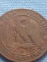Рядка монета 10 сантима 1855г. Франция Наполеон трети за КОЛЕКЦИЯ 30434, снимка 4