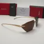 Слънчеви очила Prada Rimless Edition нови, черно и кафяво Унисекс, снимка 9