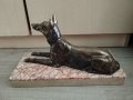 стара статуетка-куче, снимка 1 - Антикварни и старинни предмети - 41415317
