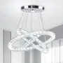 Полилей с LED 3 пръстена и кристални елементи, 50×40×30 см, снимка 1