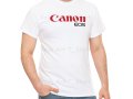 Тениска с декоративен печат - Canon EOS, снимка 1