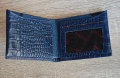 Мъжки портфейл от естествена кожа-тъмно син, снимка 3