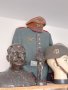Огромен оригинален  бронзов бюст на Сталин1935-40г./бронз бронзови сребърен сребърни/, снимка 5