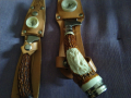 Ловни ножове БЛРС от соца калъф естествена кожа и компас-чисто нови, снимка 8