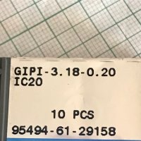 Твърдосплавни пластини за канали GIPI 3.18-0.20 ISCAR, снимка 2 - Други инструменти - 35794339