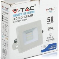 LED Прожектор V-TAC, 10W, 4000k(дневна), 800лм, НОВО, снимка 1 - Прожектори - 39699003