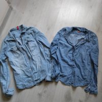 две дънкови ризи за 10лв, снимка 1 - Ризи - 41040981