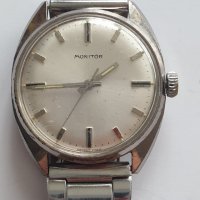 Мъжки механичен швейцарски часовник MONITOR, снимка 2 - Антикварни и старинни предмети - 35951298