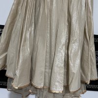 Уникална златиста рокля размер S, снимка 4 - Рокли - 35760526