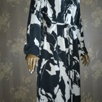 H&M-XL,XXL-Ефектна дълга рокля от сатенирана материя , снимка 10 - Рокли - 42061139