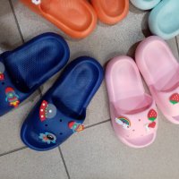 Детски чехли неонови .Много меки , снимка 5 - Детски сандали и чехли - 41023527