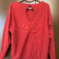 Блуза с изрязан гръб, снимка 6 - Блузи с дълъг ръкав и пуловери - 44807249