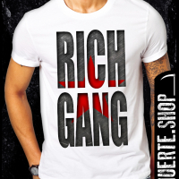 Тениска с щампа RICH GANG, снимка 1 - Тениски - 36181527