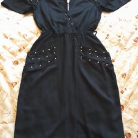 Черна екстравагандна рокля, снимка 7 - Рокли - 39231480