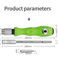Комбинирана мултифункционална отвертка 32 в 1, преносима, магнитна, прецизна, снимка 4 - Отвертки - 42269205