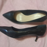 Дамски обувки, нови, лачени, тъмно  сини 38 размер., снимка 4 - Маратонки - 44535848