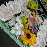 Сапунени цветя в дървена кутия с надписи по ваше желание , снимка 11 - Подаръци за жени - 35506219