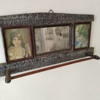 Огледало със стойка за кърпи., снимка 4 - Антикварни и старинни предмети - 41244380