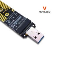M.2 NVME SSD към USB 3.1 адаптер PCI-E + Гаранция, снимка 3 - Кабели и адаптери - 40955649