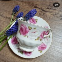 Чаши за чай костен порцелан Queen Anne, снимка 2 - Сервизи - 44273137