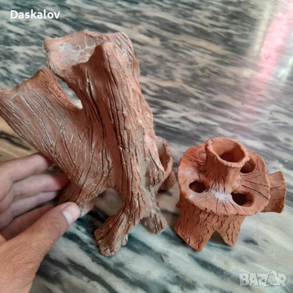 Продавам декорации за аквариум глинени, снимка 1