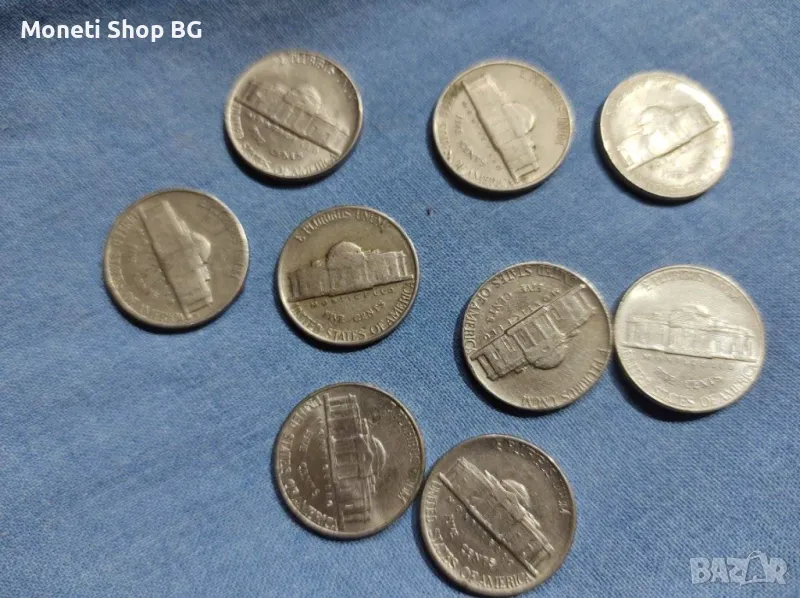 9 броя 5 цента, снимка 1