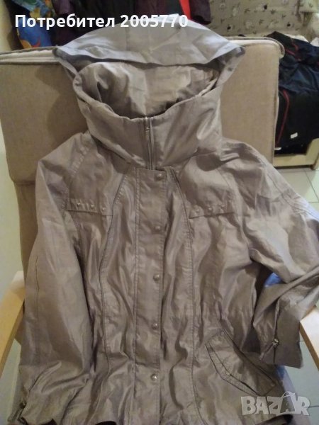 Дамско сребристо пролетно яке, размер М/L, снимка 1