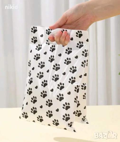 Лапи Лапички 10 бр торбички за сладки подарък рожден ден парти, снимка 1