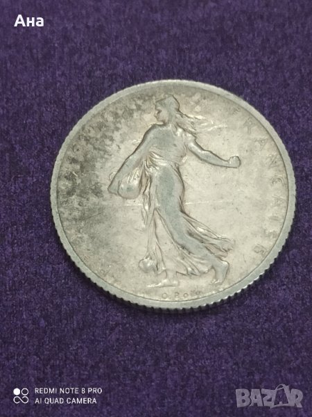 1 франк 1909 година , снимка 1