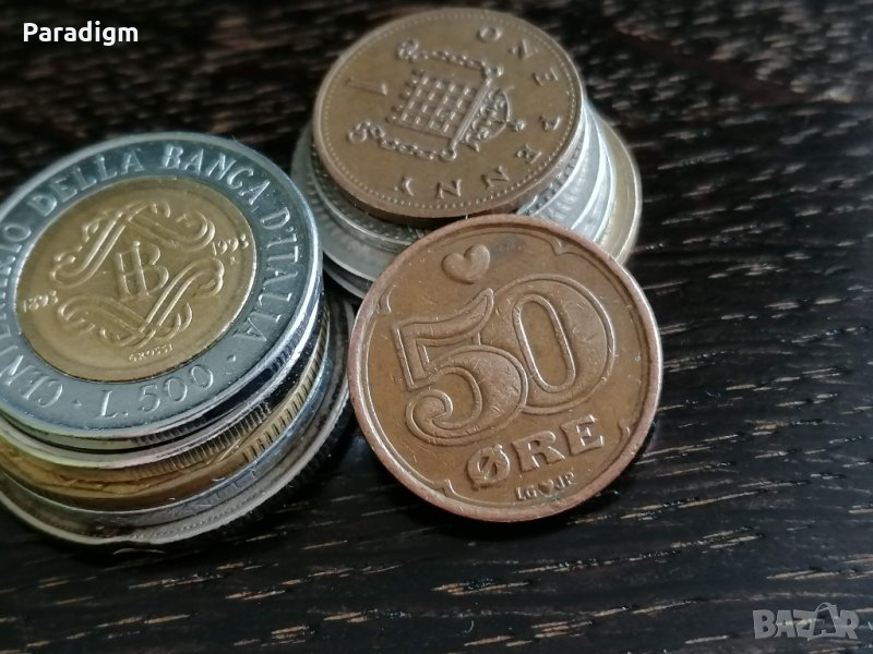 Монета - Норвегия - 50 оре | 1990г., снимка 1
