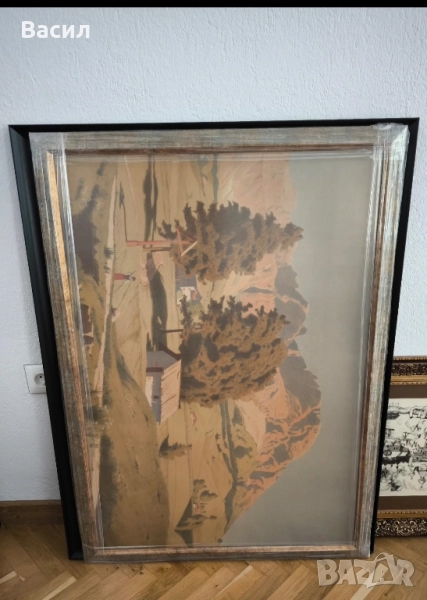 Голяма цветна литография, снимка 1