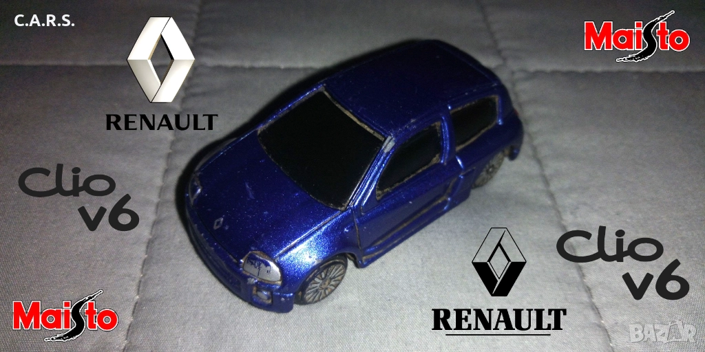 Clio V6 Renault Sport MAISTO Мащаб 1:64, снимка 1