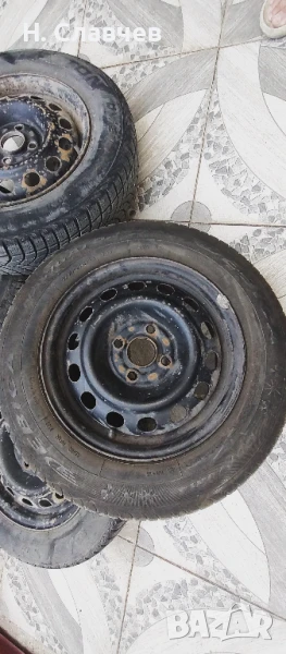 зимни гуми с джанти 4х100 /56,1, снимка 1