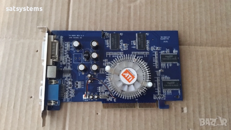 Видео карта ATi Radeon Canyon AG9550 128MB DDR 128bit AGP, снимка 1