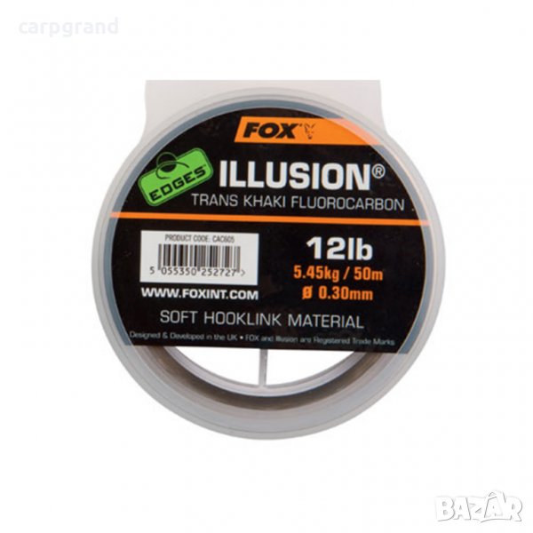 Флуорокарбон FOX Edges Illusion Trans Khaki, снимка 1