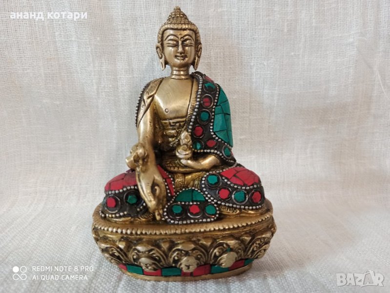 Буда статуя с естествен корал , снимка 1