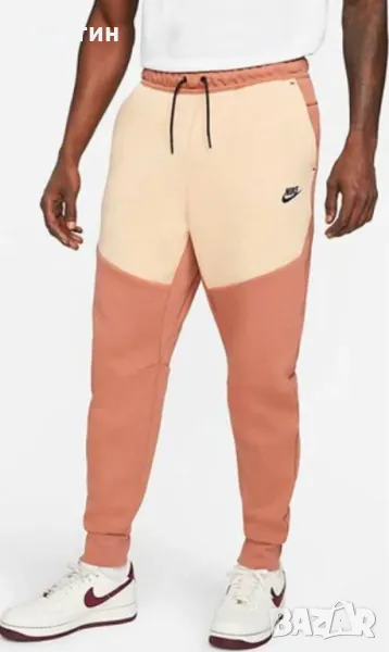 Мъжко долнище Nike Tech Fleece Mineral Clay Onyx - размер L, снимка 1