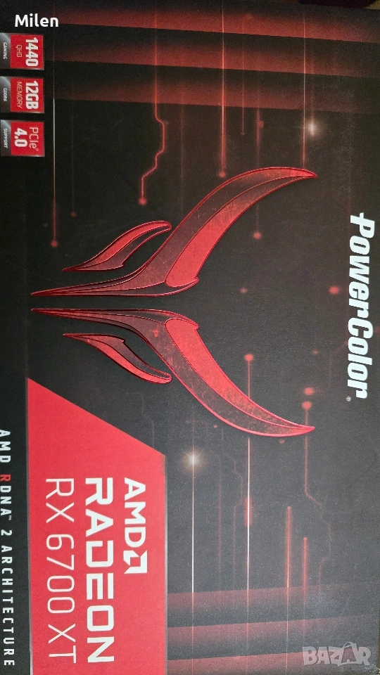 Видео карта AMD RX6700XT Red Devil 12GB, снимка 1