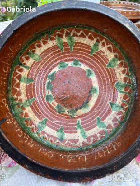 Глинена, автентична паница, снимка 1