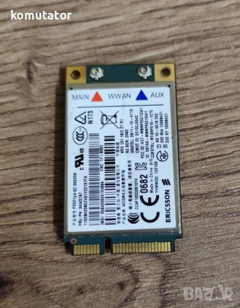 WWAN карта Ericsson F5521QW Lenovo, снимка 1