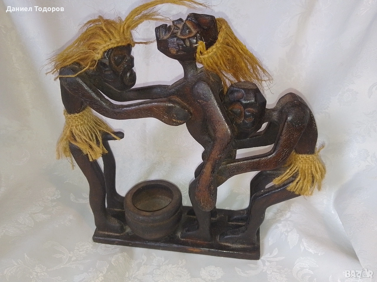 Африканска Дървена Фигура - Ръчна Изработка, снимка 1